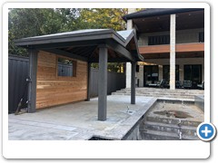 Great patio cover to hang out next to pool